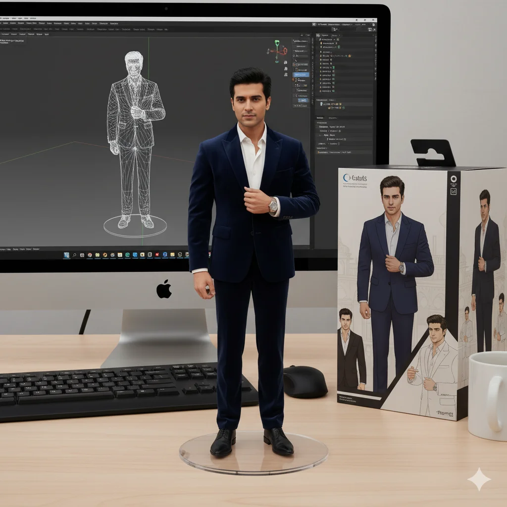 Commercial Collectible Figurine with Packaging